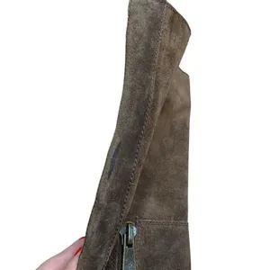 Nine West Knee High Brown Suede Almond Toe Boots size 7 nwolette thumbnail 4