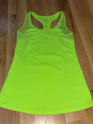 Xersion Women's Lime Green Racerback Active Tank Top thumbnail 5
