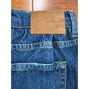NWOT We The Free Denim Skort Womens‎ Blue Gathered Waist Mini 25 thumbnail 3