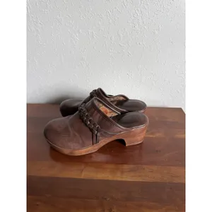 B.O.C Brown Journi Braided Heeled Close Toed Clogs Womens 6 Cottagecore thumbnail 3