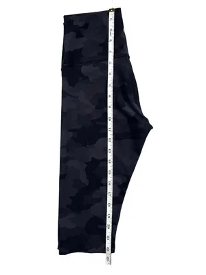 Lululemon Align High Rise Crop Leggings 4 Black/Gray Camo 21" thumbnail 6