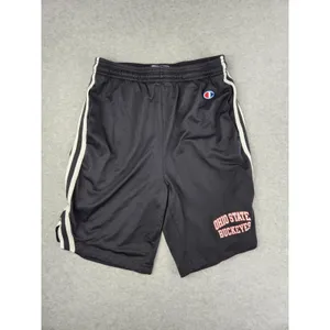 VTG Champion MEDIUM Ohio State Shorts‎ Mesh Black Buckeyes Basketball Pockets thumbnail 13