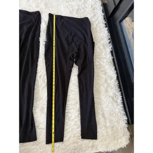 Maternity Leggings Activewear Workout‎ Yoga Pants with Pockets Black M thumbnail 3