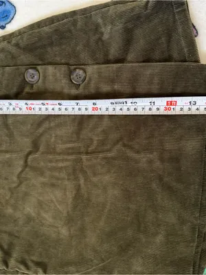 Love Tree Small Olive Green Corduroy Wrap Mini Skort Button Front Y2K Boho Fall thumbnail 9