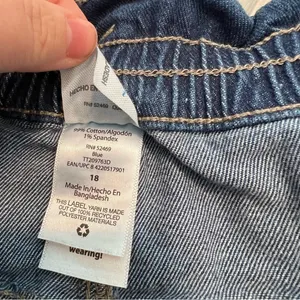 Time‎ and Tru Women's Size 18 Fashion Short Denim Medium Wash Tie Waist Stretch thumbnail 11