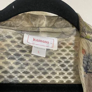 Kamana Earthy Artsy Fairy Grunge Avant Garde‎ Boho Lagenlook Patchwork Duster L thumbnail 2