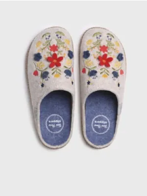 TONI PONS DELI-EF FELT SLIPPERS FOR WOMEN WITH FLOWERS, size EU37/US7, NWOT thumbnail 3