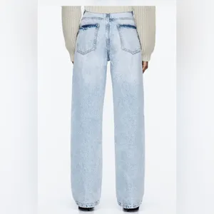 Nwt Zara Jeans Regular Fit High Rise Long Length thumbnail 5