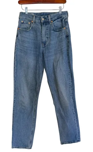 Gap Sky High Straight Women 4 R Blue High Rise Denim‎ Jeans thumbnail 1