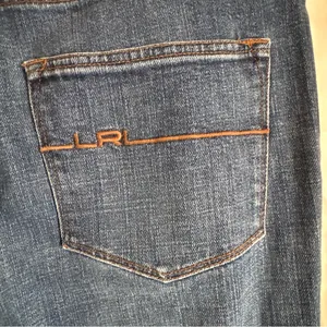 Lauren Ralph Lauren Women Size 12 Medium Wash Classic Straight Leg Denim‎ Jeans thumbnail 4