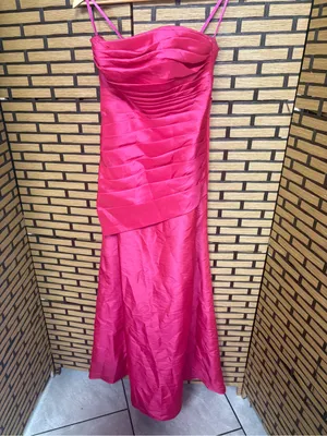 Morilee by Madeline Gardner pink strapelsss gown and shawl size 10 thumbnail 2
