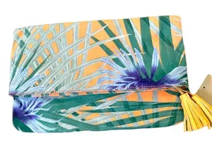 Urban Outfitters Kimichi Blue clutch with tassel NWT thumbnail 1