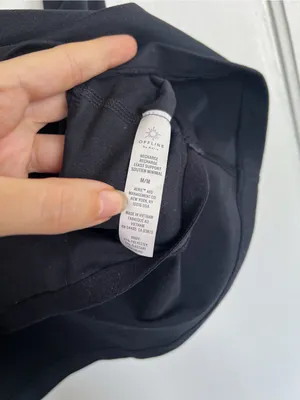 Offline by Aerie • The Hugger Longline Sports Bra black Recharge Least Support thumbnail 5