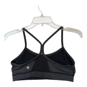 Lululemon Athletic Top Size 6 Black White Pattern Y-Back Excellent Condition thumbnail 3