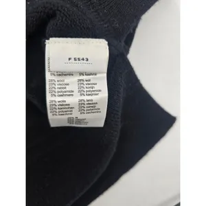 Lacoste Sweater Womens 38 Wool Cashmere F 5543 Black‎ Ribbed EUC thumbnail 5