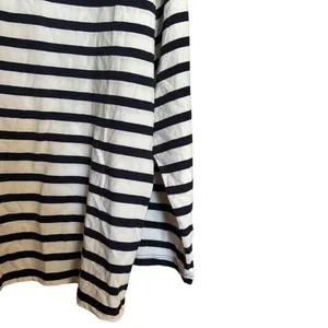 J Crew Top Womens Medium Multicolor Nautical Stripe Cotton Blouse thumbnail 5