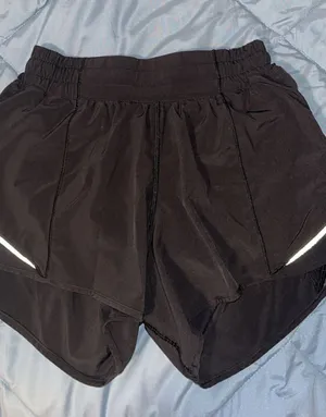Black Lululemon Shorts 4" Hotty Hot thumbnail 1