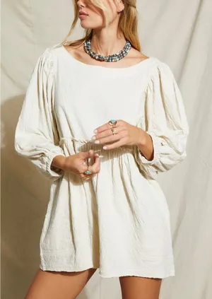 FREE PEOPLE Beyond Obsessed Romper in Mineral thumbnail 1