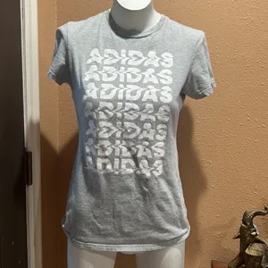 Adidas gray short sleeve t-shirt thumbnail 3
