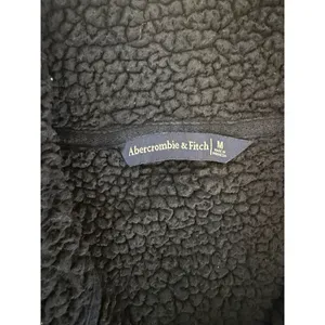 VTG Abercrombie & Fitch Womens Sherpa Lined Quarter Zip Sweatshirt M thumbnail 9