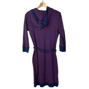 Lauren Ralph Lauren Red & Blue Stripe Hooded Jersey Dress S‎ thumbnail 2