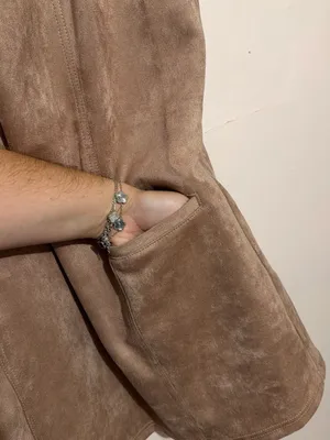 a new day Taupe Faux-Suede Sleeveless Shift Dress thumbnail 3