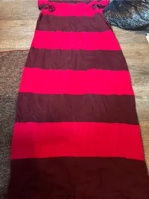Hatch The Eliza Short Sleeve Maternity Midi Dress Striped Pink Size 2/M thumbnail 12