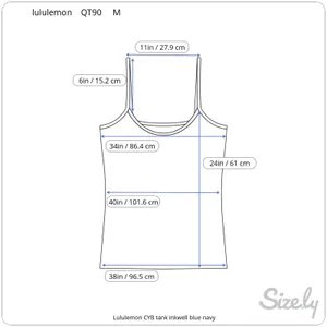 Lululemon CYB tank inkwell blue navy thumbnail 2