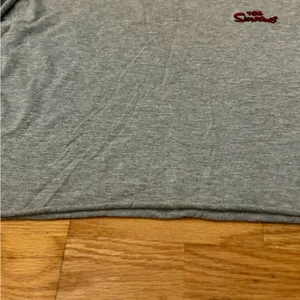 The Simpsons Bart Lisa Grey Crop Top Long Sleeve Embroidered Size M EUC thumbnail 8