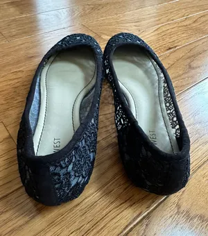 Nine West Black  Lace Ballet Flats thumbnail 2