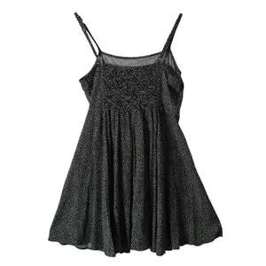 GAO Retro Black White Polka Dot Mini Fit Flare Dress Size M Pinup Rockabilly thumbnail 3