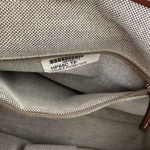 Dooney & Bourke Double Pocket Tote Tan Monogram Brown Leather HandBag Classic thumbnail 7