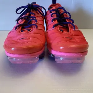Nike Air VaporMax Plus Bright Crimson Pink Blast Size 10 Womens CU4907-600 thumbnail 8