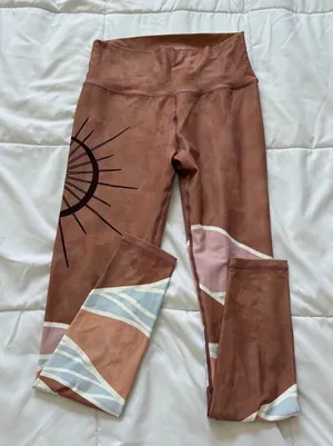 Silverwind Desert Sun High Waisted Sustainable Leggings Terracotta Womens Large thumbnail 1