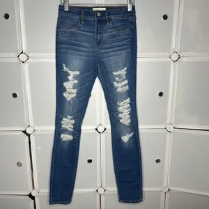 PacSun Perfect Fit Medium Indigo Wash Distressed/ Destroyed Jeggings Size 25 thumbnail 4