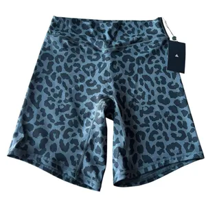 Balance Athletica Womens M Ascend Rider Biker Shorts King Cheetah Midnight Black thumbnail 2