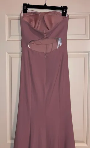 Azazie Blush Rose Bridesmaids Dress thumbnail 3
