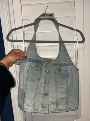 Denim Top Blue thumbnail 3