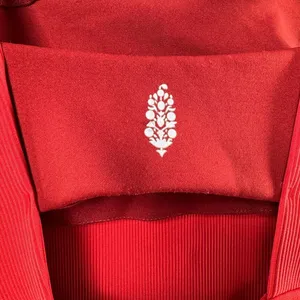 Free People Movement Cut Out Capri Exercise Jumpsuit in Red‎ Size Small thumbnail 6