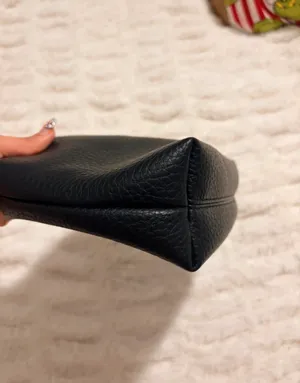 Black pebbled makeup bag thumbnail 6