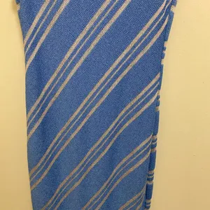 Lush Nectar Women’s Blue & White Tank Sweater Knit Dress L Large Bust 38” NWT thumbnail 4