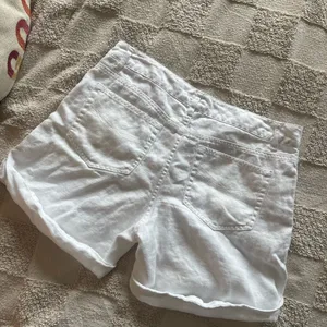 J. Jill Women's White Linen Shorts Cuffed Relaxed Beach Summer Coastal 8 thumbnail 6