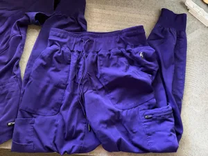 Dark purple Grey’s Anatomy scrub set thumbnail 2