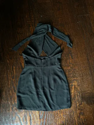 Revolve  Grace Cross Front Black Dress thumbnail 5