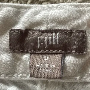 J. Jill Women's White Linen Shorts Cuffed Relaxed Beach Summer Coastal 8 thumbnail 2
