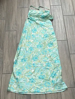 Hello Molly Aqua and Yellow Dress thumbnail 1