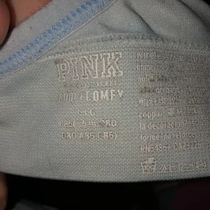 Victoria’s Secret PINK tie dye bra blue and white comfy bra size large thumbnail 6