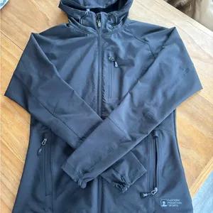 Eastern Mountain Sports Black Hooded Softshell Jacket thumbnail 1