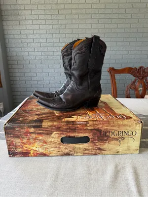 Old Gringo Villa 10” Cowgirl Boots Two Tone Leather L060-122 Rodeo Western Snip thumbnail 3