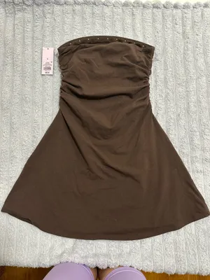 Wild Fable Brown Strapless Mini Dress — Women’s Size S — New with Tags thumbnail 6